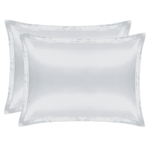 Silk Pillowcase Silver Duo