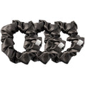 Silk Scrunchies Charcoal 4 cm
