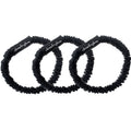 Silk Scrunchies Black 1 cm