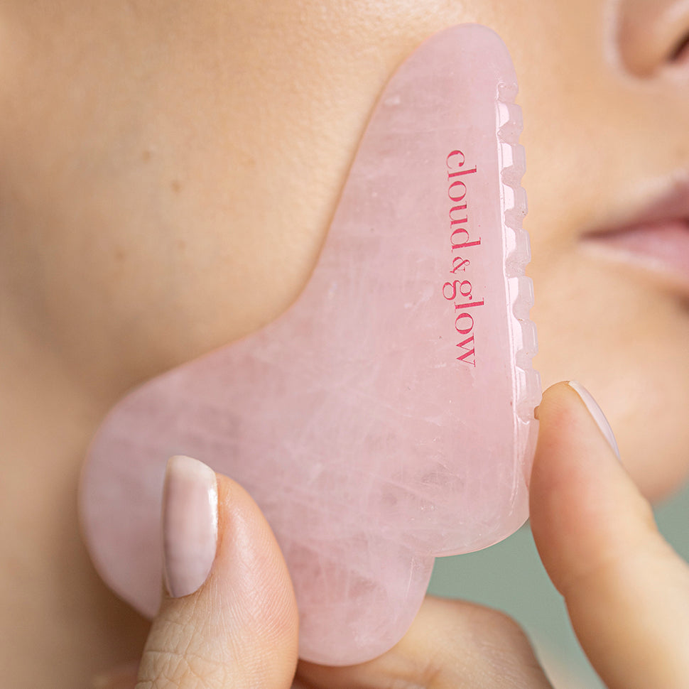 Gua Sha Butterfly Rose Quartz