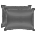 Silk Pillowcase Charcoal Duo