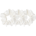 Silk Scrunchies White 4 cm
