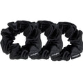 Silk Scrunchies Black 4 cm