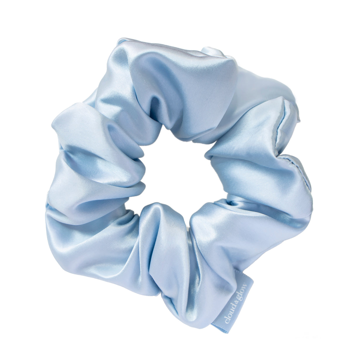 Silk Scrunchies Sky Blue 4 cm